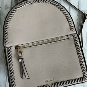 Calpak Beige Backpack with Black Details